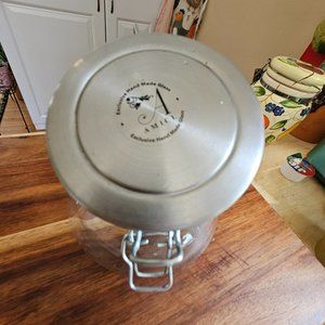 global amici slope glass jar/canister with  hermetic seal